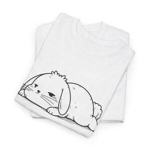 Cute Bunny Unisex Tee, Rabbit T-shirt, Animal Lover Gift, Bunny Print Shirt, Adorable Graphic Tee