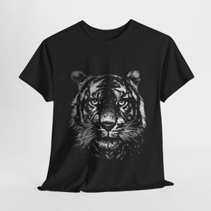 Tiger Unisex Tee, Animal Lover Gift, Nature Graphic Shirt, Wildlife Print Top,