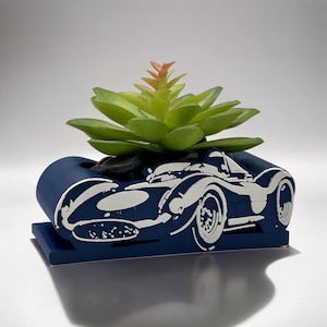 Racing Car Planter | Silhouette Plant Pot | Unique Indoor Planter | Sports Car Succulent Holder | Modern Decor Accent