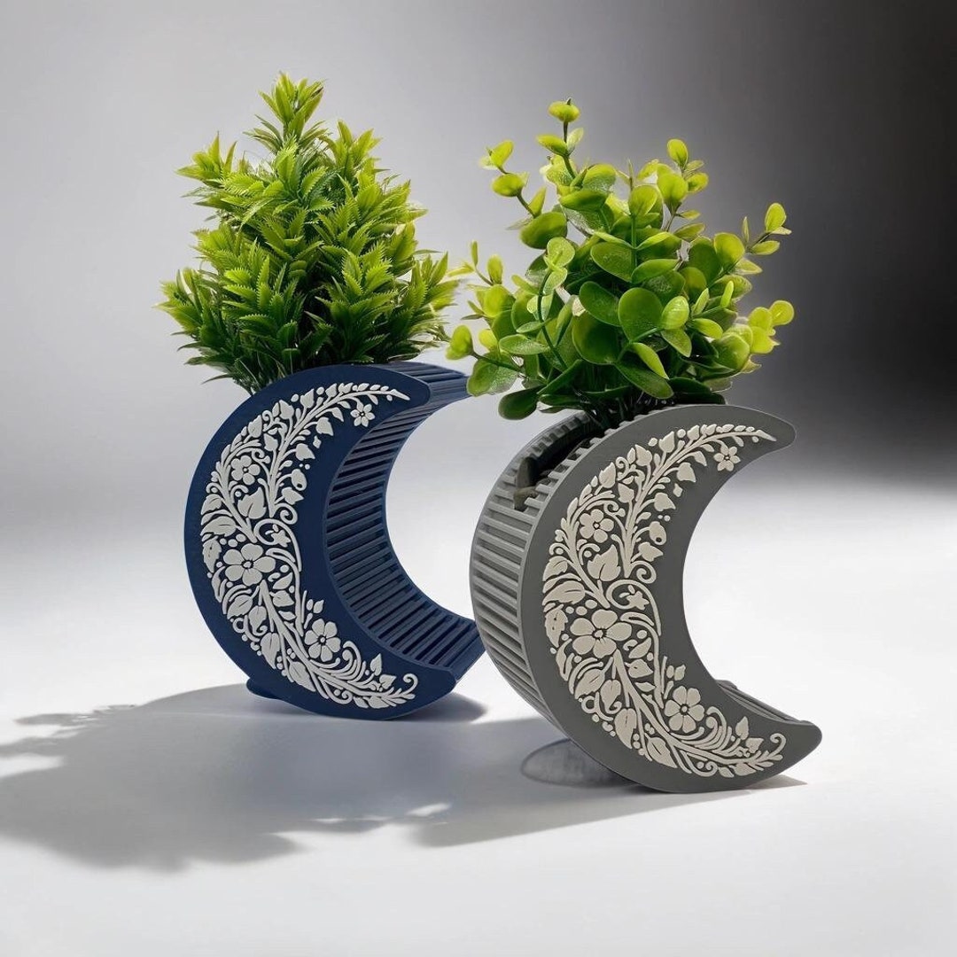 Moon Planter | Crescent Moon Plant Pot | Moon Indoor Planter | Moon ...