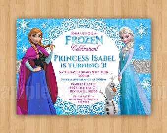 10 printed frozen theme elsa movie birthday party etsy