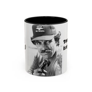 Tom Selleck Mug, Magnum PI Coffee Cup, 80s TV Show Gift, Funny Dad Mug, Retro TV Series, Gift for Mom, Pop Culture Mug