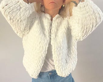 Handmade Chunky Knit Cardigan