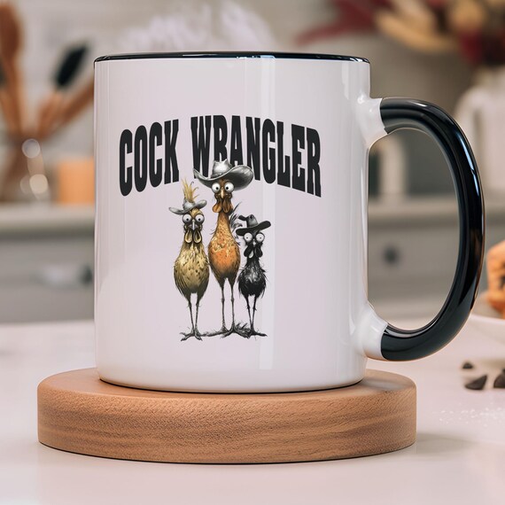 Funny Cowboy Coffee Mug Fathers Day Gift for Dad, Joke Gifts for
