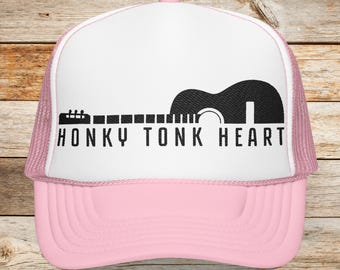 Country Music Trucker Hat Music Lover Gift, Embroidered Nashville Ball Cap for Country Concert, Western Cowgirl Trucker Hat for women