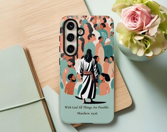 Faith-Based Jesus Phone Case: Protective Samsung Galaxy Cover