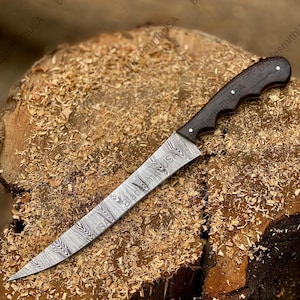 Personalized Handmade Fillet Knife Engraved Fishing Knife Anniversary Gift for Him Wedding Gift for Fisherman Gift for Boyfriend Men Gift
