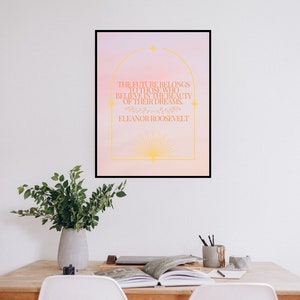 Eleanor Roosevelt Inspirational Quote Printable Wall Art | Inspirational Quote | Inspirational Women | Instant Download | Graduation Gift