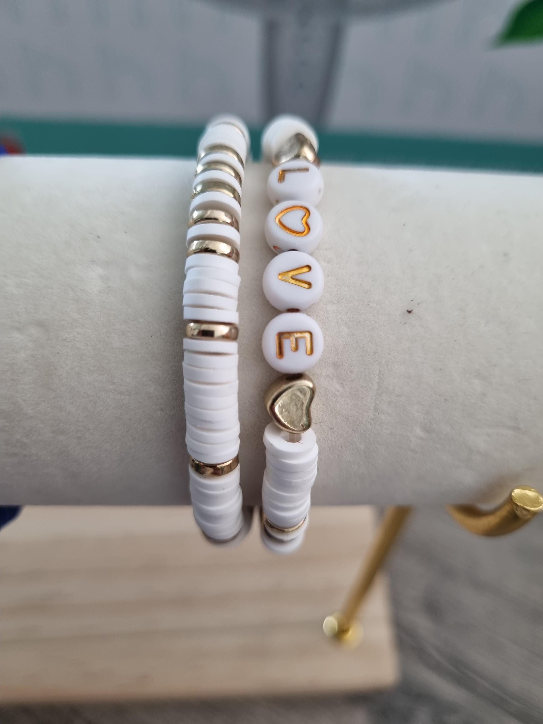 OATIPHO 14 Braccialetti Colorati Fai Da Te Regolabili, Colore Bianco