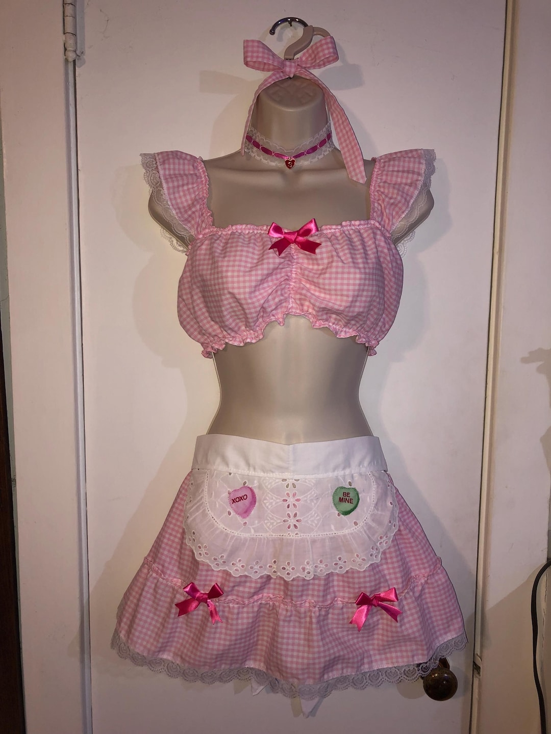 Game Strawberry Shortcake Minty Cosplay Costume Maid Uniform