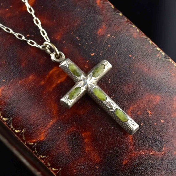 Marble cross necklace online