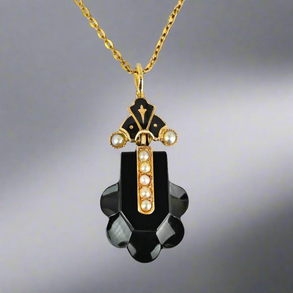 Vintage 14K Gold Pearl newest Pendant