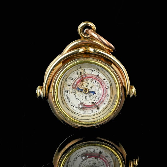 Watch with compass and thermometer sale