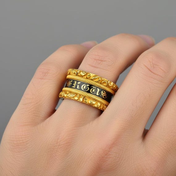 Médaillon Ancien Plaqué Or 18k - Style Géorgien / De Deuil (mourning) - Occasion - Forme Ronde