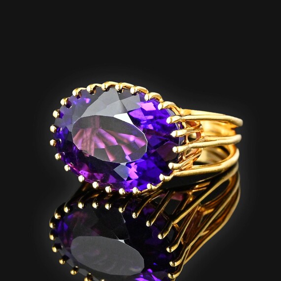 Russian shop amethyst ring