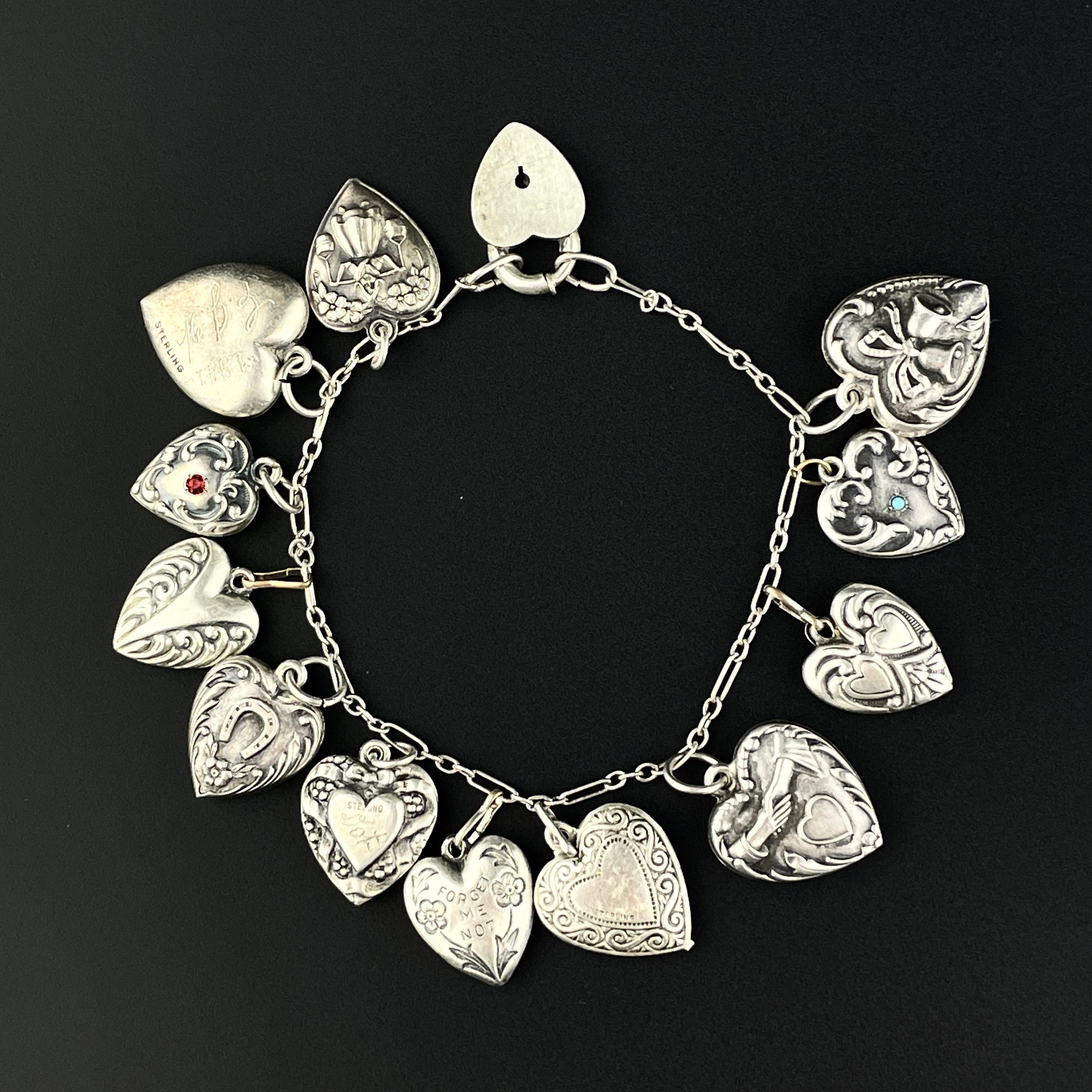 Silver heart charm bracelet – Victoria Walker Boutique
