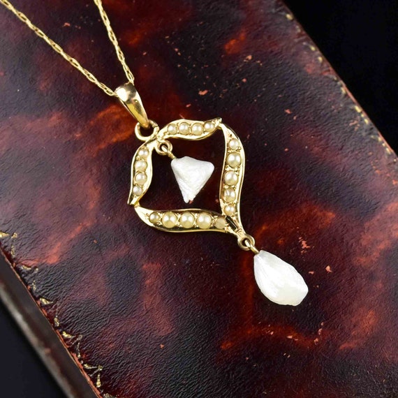 Edwardian clearance pearl necklace