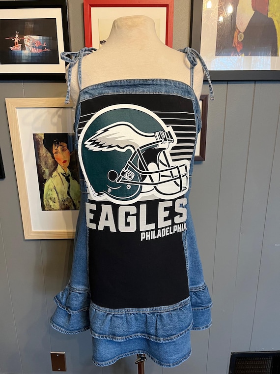 philadelphia eagles women's dress Fanatics Midnight Green Push Beyond Tri-Blend Ribbed Sleeveless Size: 3XL Whether youre tailgating outside the stadium or hosting a watch party at home Philadelphia Eagles Rose Pattern Women's