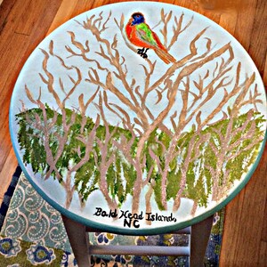 beach furniture hand painted,kitchen stools,bar stool,painted furniture,kitchen stool,painted furniture,custom furniture,