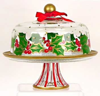 Christmas cake plate Clearance