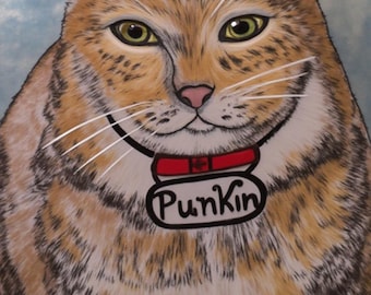 Custom 12-inch Pet Portrait Ceramic Plate: Personalized Dog Painting on Decorative Serving Platter