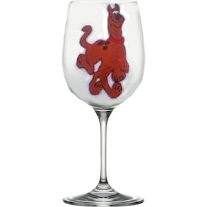 Scooby,scooby doo,wine glasses,custom,disney,hand painted,shot glasses,barware,disney characters,painted glasses,cartoon characters image 2