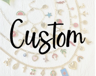 Gold Charm: Custom Necklace Charms, Re-Order