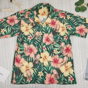 Custom Photo Face Hawaiian Shirt, Personalized Flower Pattern Hawaiian Shirt with Face,Dog Face Holiday Tropical Pattern Pant