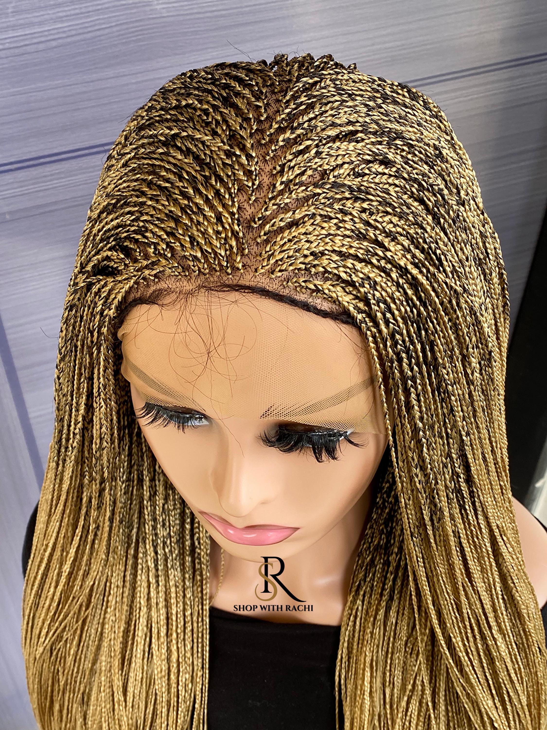 Blonde ombré 27/613 wig 2020 Soft And Distressed Faux Locs Pre Bleached HD Full Lace Wig  main image 3