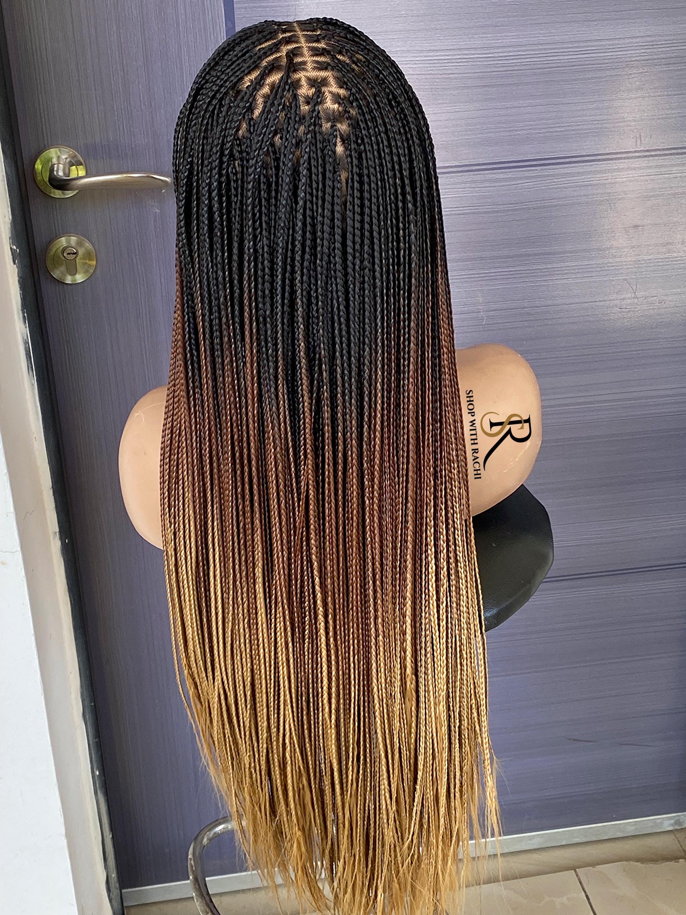 ✨Kardashian 26” Ombré DUTCH BRAID LACE FRONT WIG✨ SUPER EASY Kim Kardashian Dutch Braids Tutorial For  main image 4