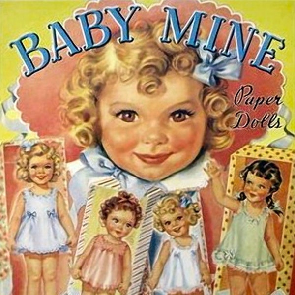 Baby Mine Paper Doll Collection. 40 pages. Digital Download