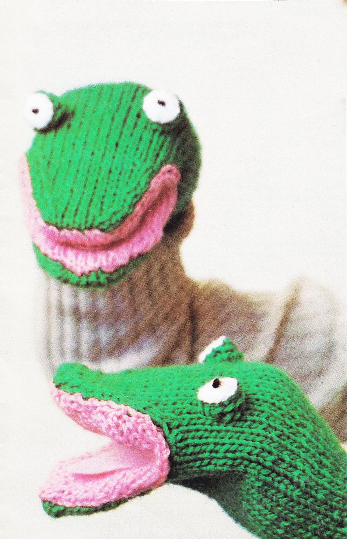 Animal Mitts. Knitting Pattern. Knitted Puppets. Frog Puppet. Hippo ...