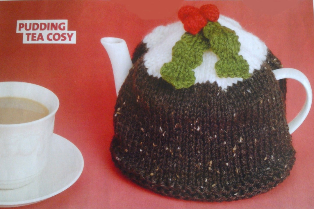 Knitted Christmas Pudding Tea Cosy. Digital Knitting Pattern. Etsy