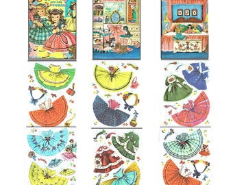 Candy and Her Cousins, Paper Doll Book, Merrill #678, 1961, 16