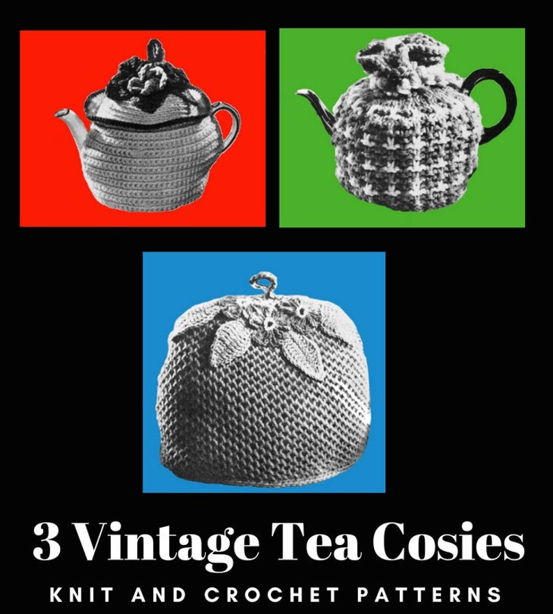 3 Vintage Tea Cosies Tea Cosy Copley's Pattern Digital Download Etsy