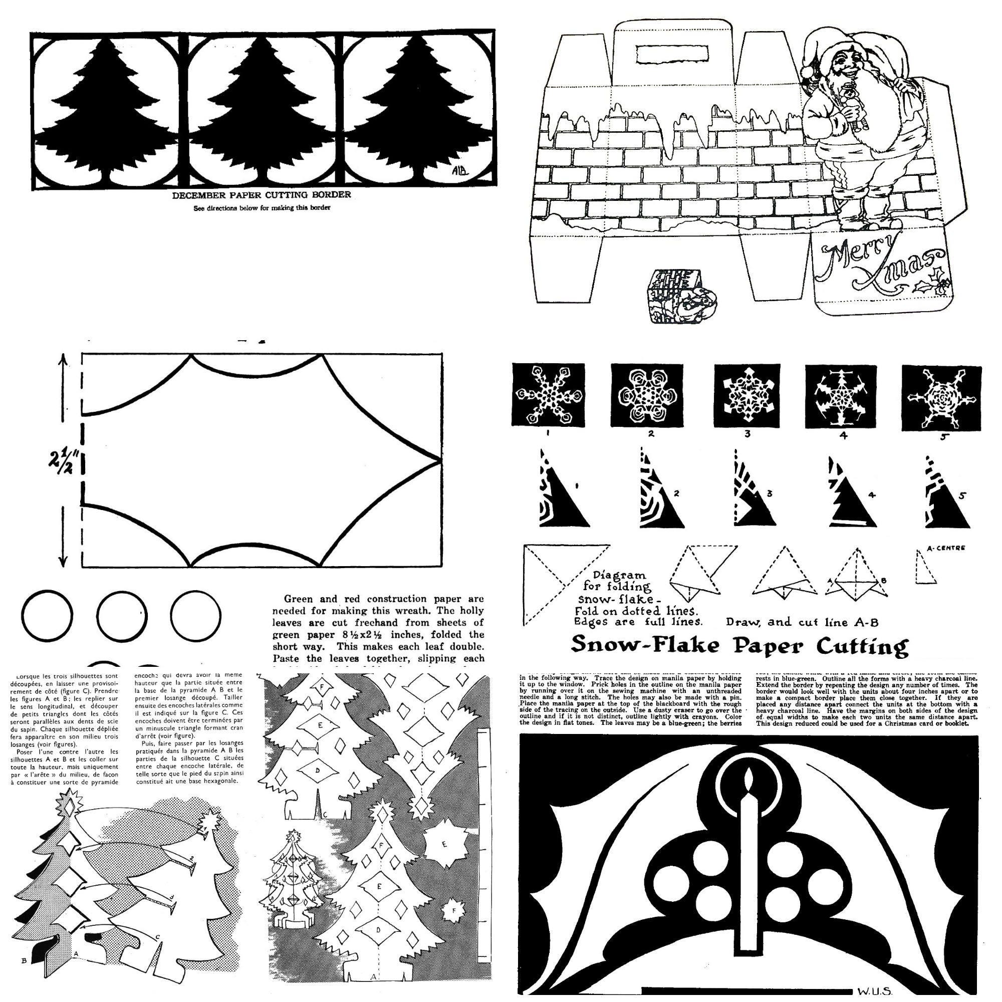 40-vintage-christmas-paper-craft-projects-to-print-cut-and-etsy