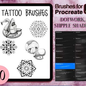 Procreate Pinsel (Tattoo Artist Essentials, Dotwork, Stipple Shading Pinsel)