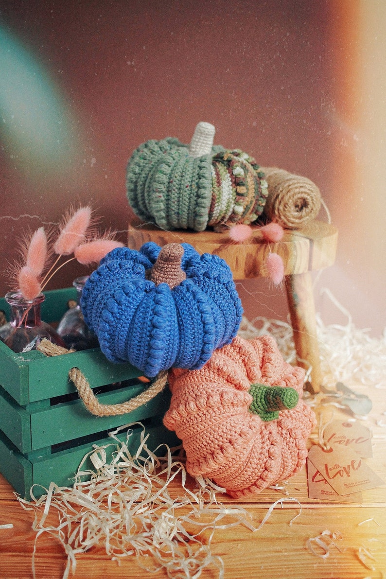 Crochet Pumpkin PATTERN. DIY Tutorial Ideas Step-by-Step. US English Digital pdf image 5