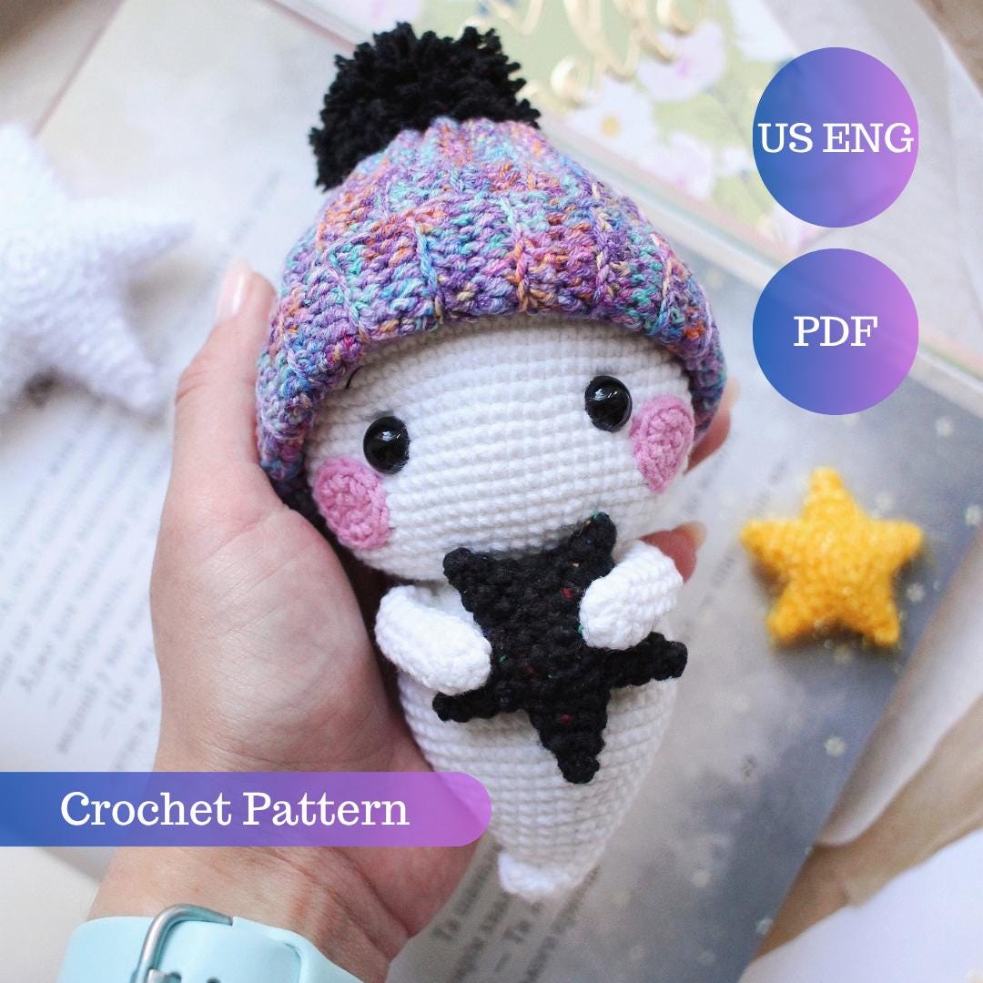 Amigurumi Baby Ghost Tutorial - Halloween Crochet Pattern / PDF