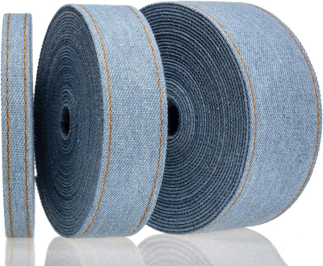 Stitch Denim Ribbon,layering Cloth Fabric Jeans Bows Ribbon for DIY ...