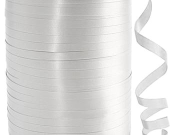 500 Yard Premium White Curling Ribbon, Curling Ribbon for Crafts,Curling Ribbon for Gift Wrapping, Balloon Ribbon, Balloon String,