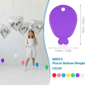 Balloon Weights Colorful Plastic Balloon Weights Balloon Shaped Balloon Weights for Party Celebration Decoration Supplies