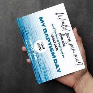 Baptism Invite Card Design