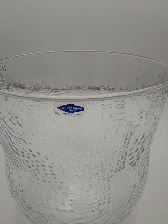 1966 Nuutajarvi by Oiva Toikka Wartsila Finland Textured Glass