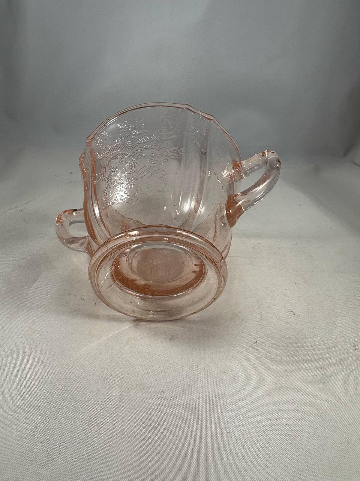 1930年代のフェデラルグラス マドリッドパターン ピンク