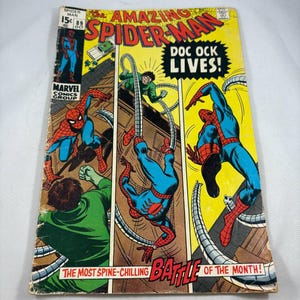 October 1970 The Amazing Spider Man Comic Book Issue #89 Doctor Octopus Doc Ock