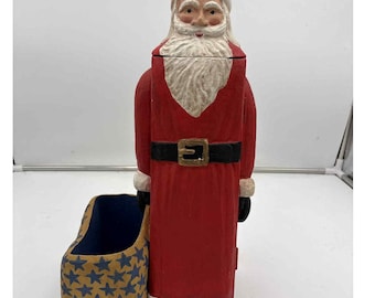 ヴィンテージ ブロンズ サンタ ジングルベル ドアハンドル クリスマス