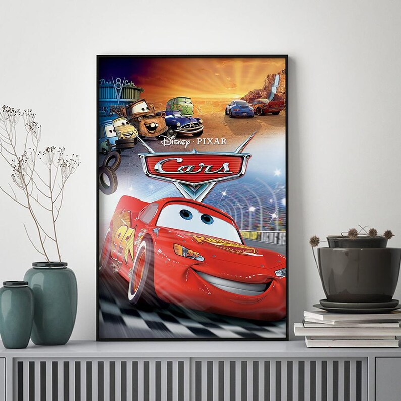 Cars Poster Cartoon Posters Animation Posters Movie Posters Kids Room ...
