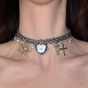 Collier ras du cou Sunset Watch Collier hippie punk féerique