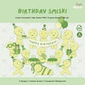 Birthday Smiski PNG Bundle, Original Design, Print-and-Cut, Digital Download product logo